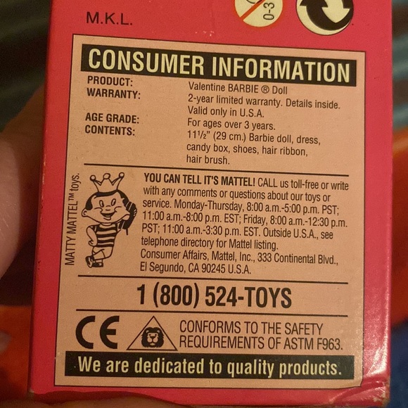 Rapunzel Barbie doll & Valentine Barbie doll - Picture 11 of 11